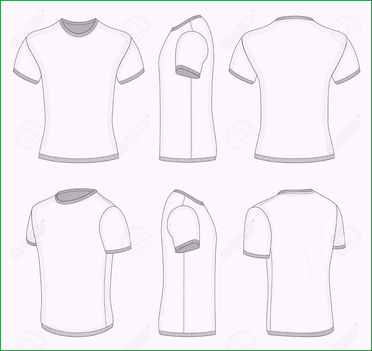 white t shirt design template