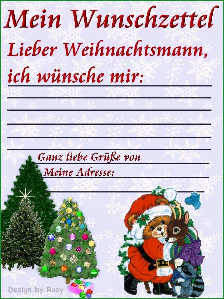 wunschzettel weihnachten vorlage genial weihnachts wunschzettel