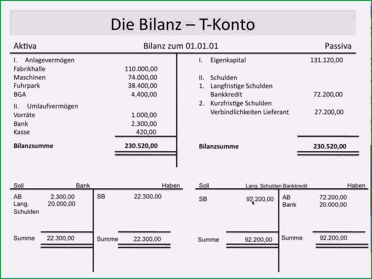 10 buchungssatze t konten