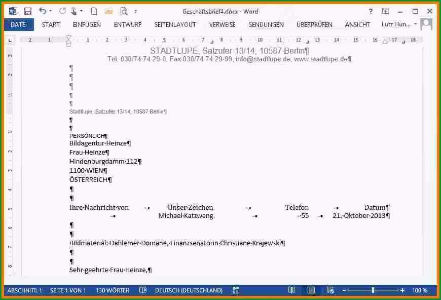 15 geschaftsbrief nach din 5008 vorlage word