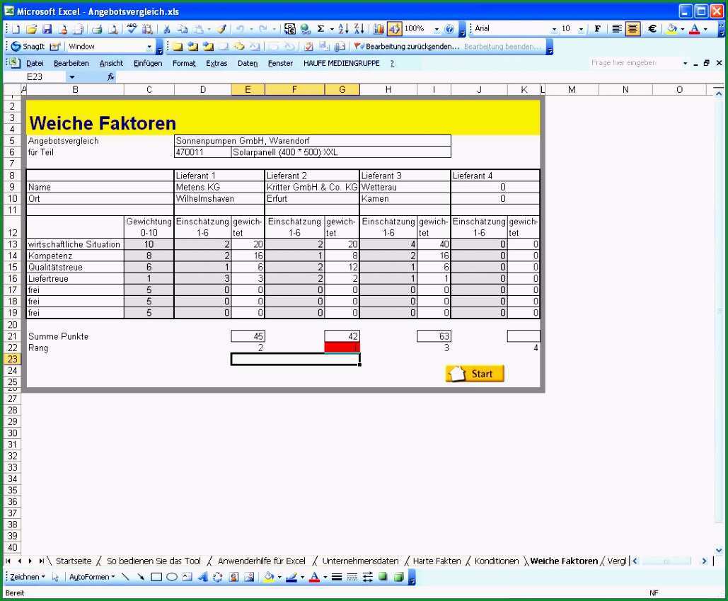 angebotsvergleich excel vorlage plohpb