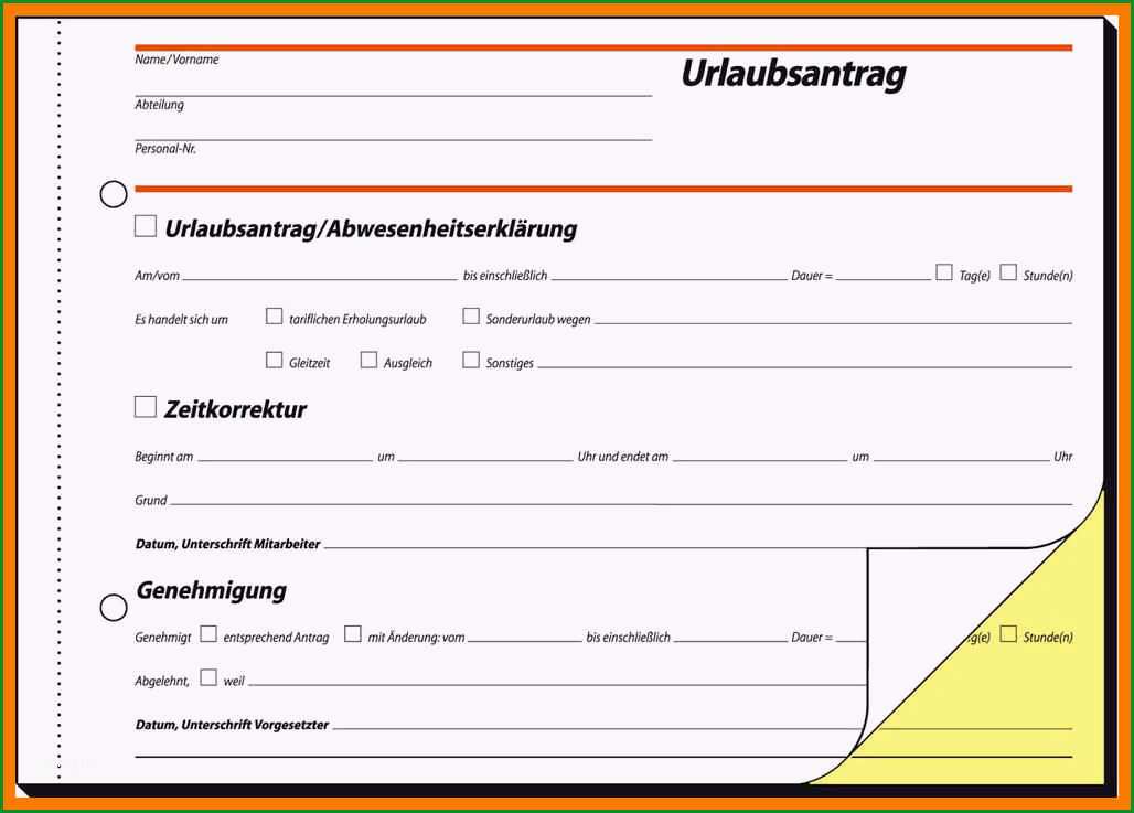 18 urlaubsantrag vorlage 2017