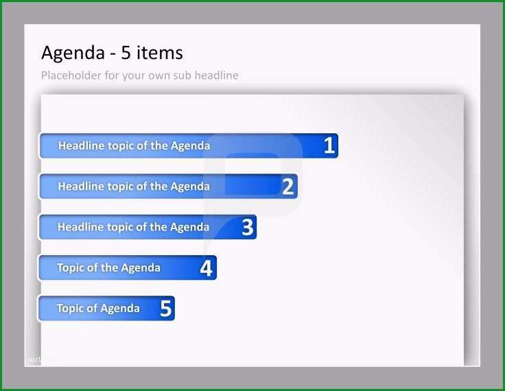 agenda powerpoint