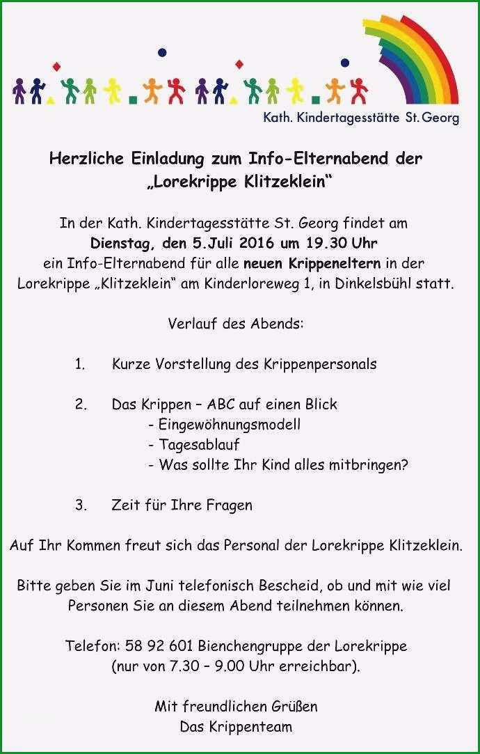 elternbrief kindergarten vorlage