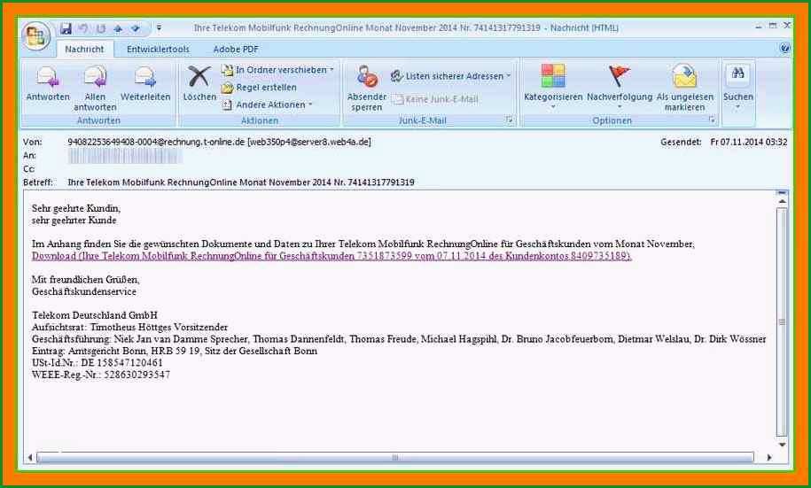 7 anschreiben rechnung per e mail
