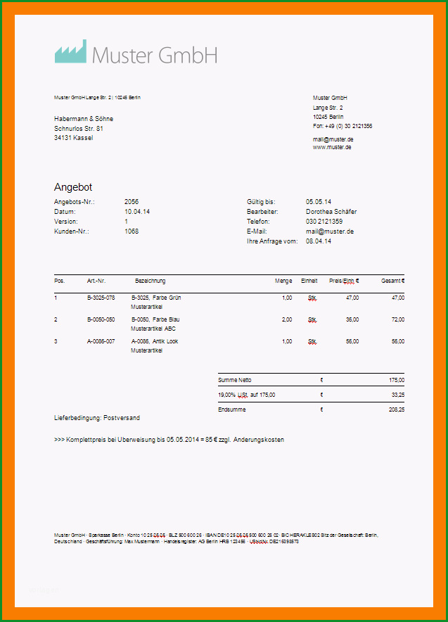 8 angebotsanfrage schreiben vorlage