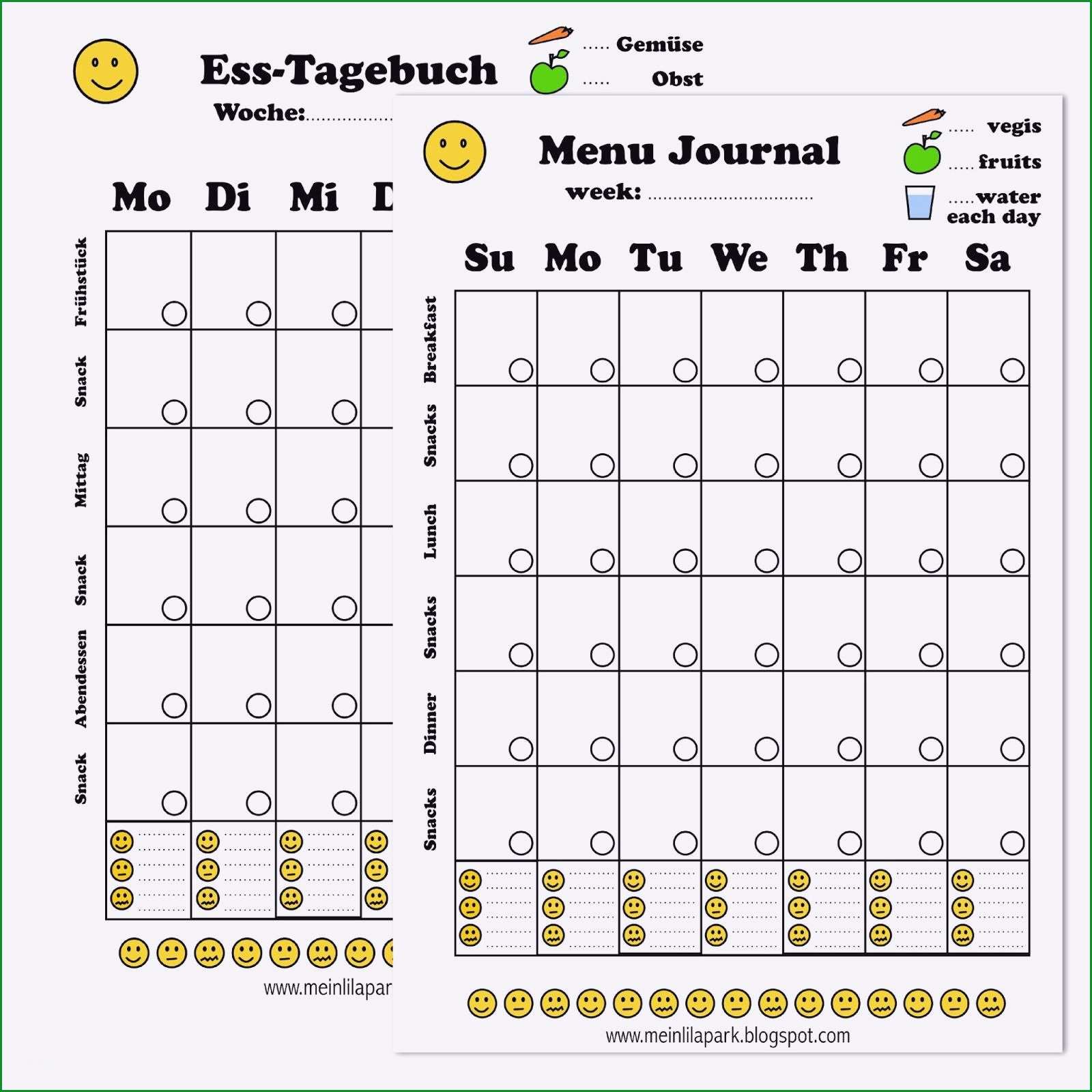 abnehm tagebuch vorlage