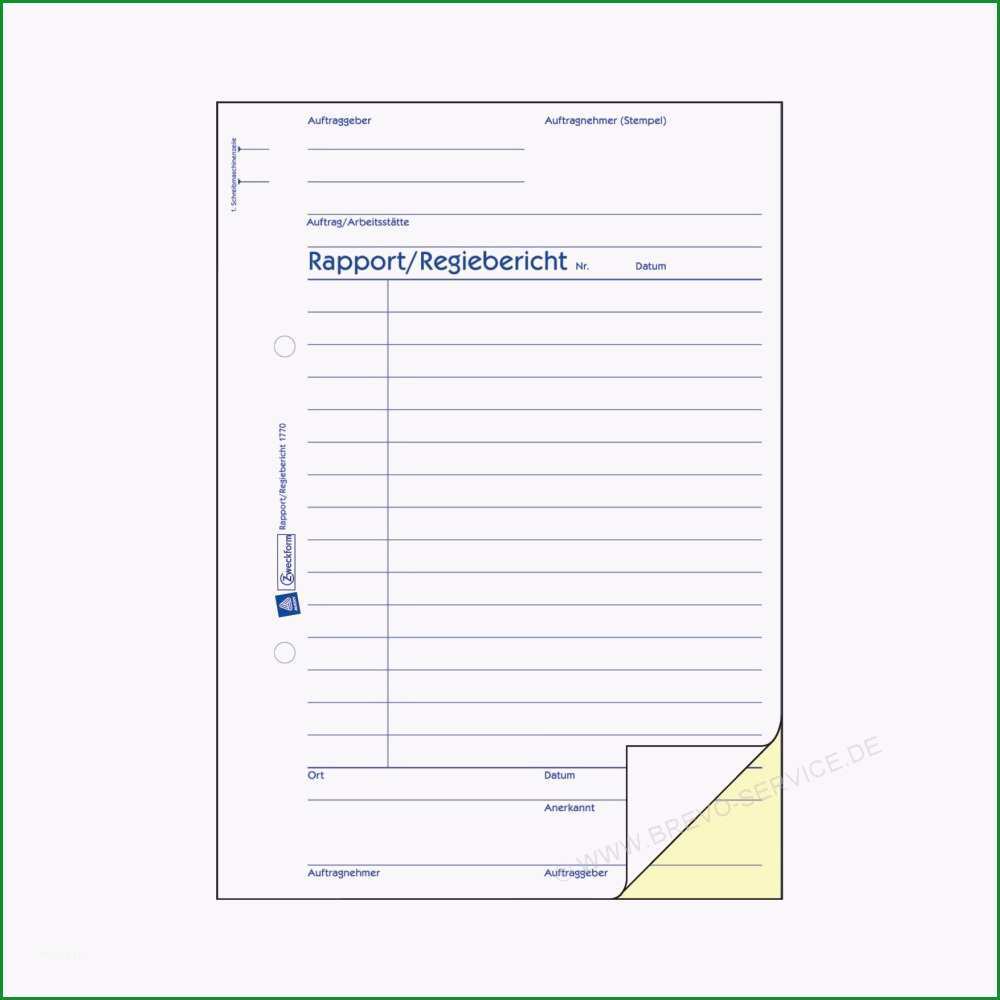 Avery Zweckform Rapport Regiebericht 1770 A5 2 x 40 Blatt