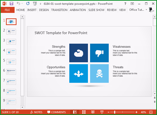 best swot powerpoint templates