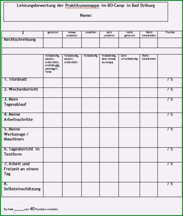Toll Beurteilung Erzieherin Vorlage Wunderbar Bewertungsbogen