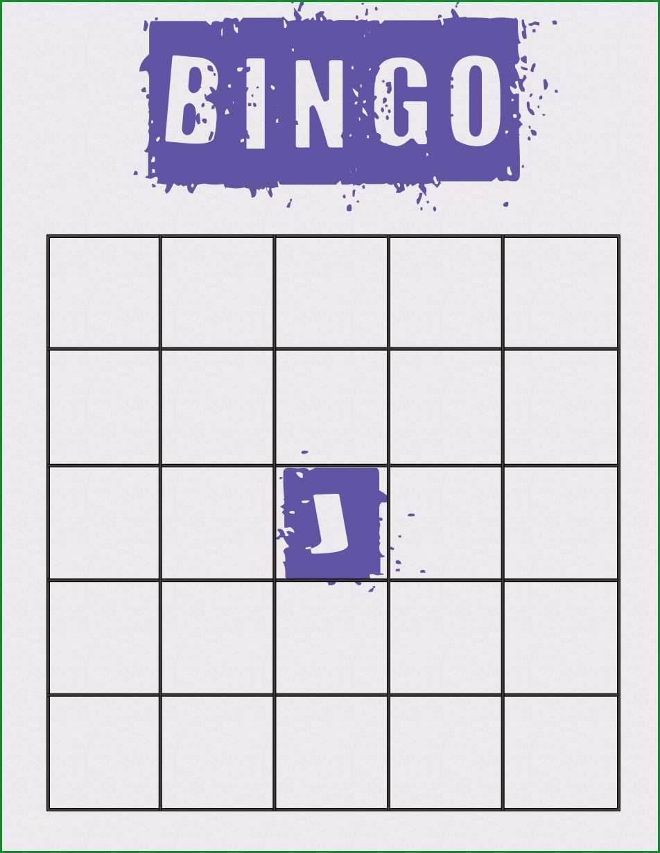 bingo vorlage