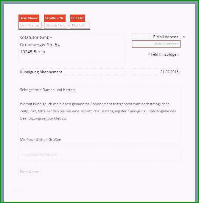 blau de kundigung vorlage fabelhafte sofatutor kundigung vorlage chip
