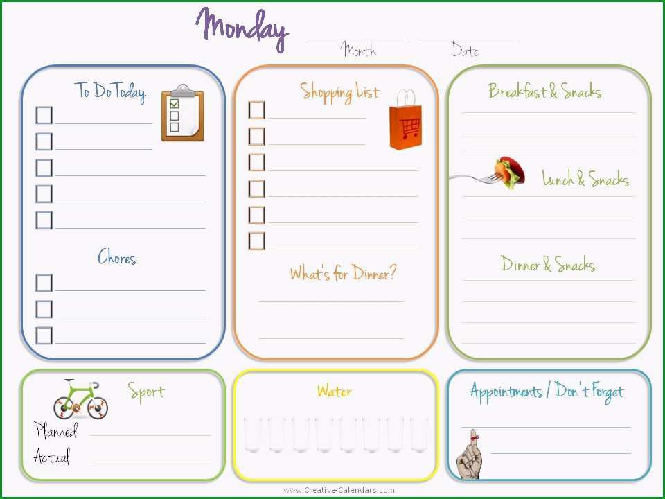 daily planner template