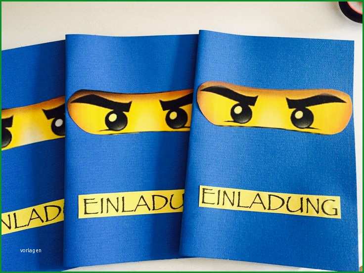 ninjago einladungskarten