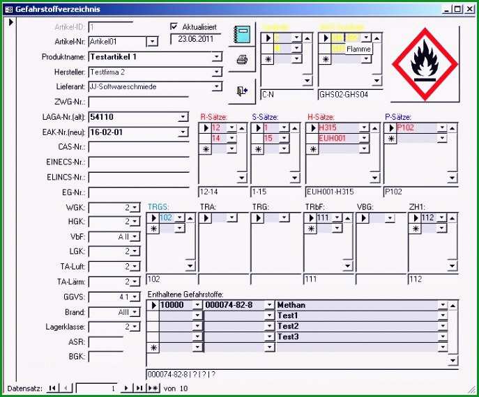 gefahrstoffkataster vorlage excel elegant neues gefahrstoffverzeichnis vorlage