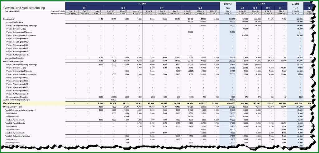 gewinn und verlustrechnung kleinunternehmer vorlage kostenlose excel vorlage fur ihre buchhaltung und eur