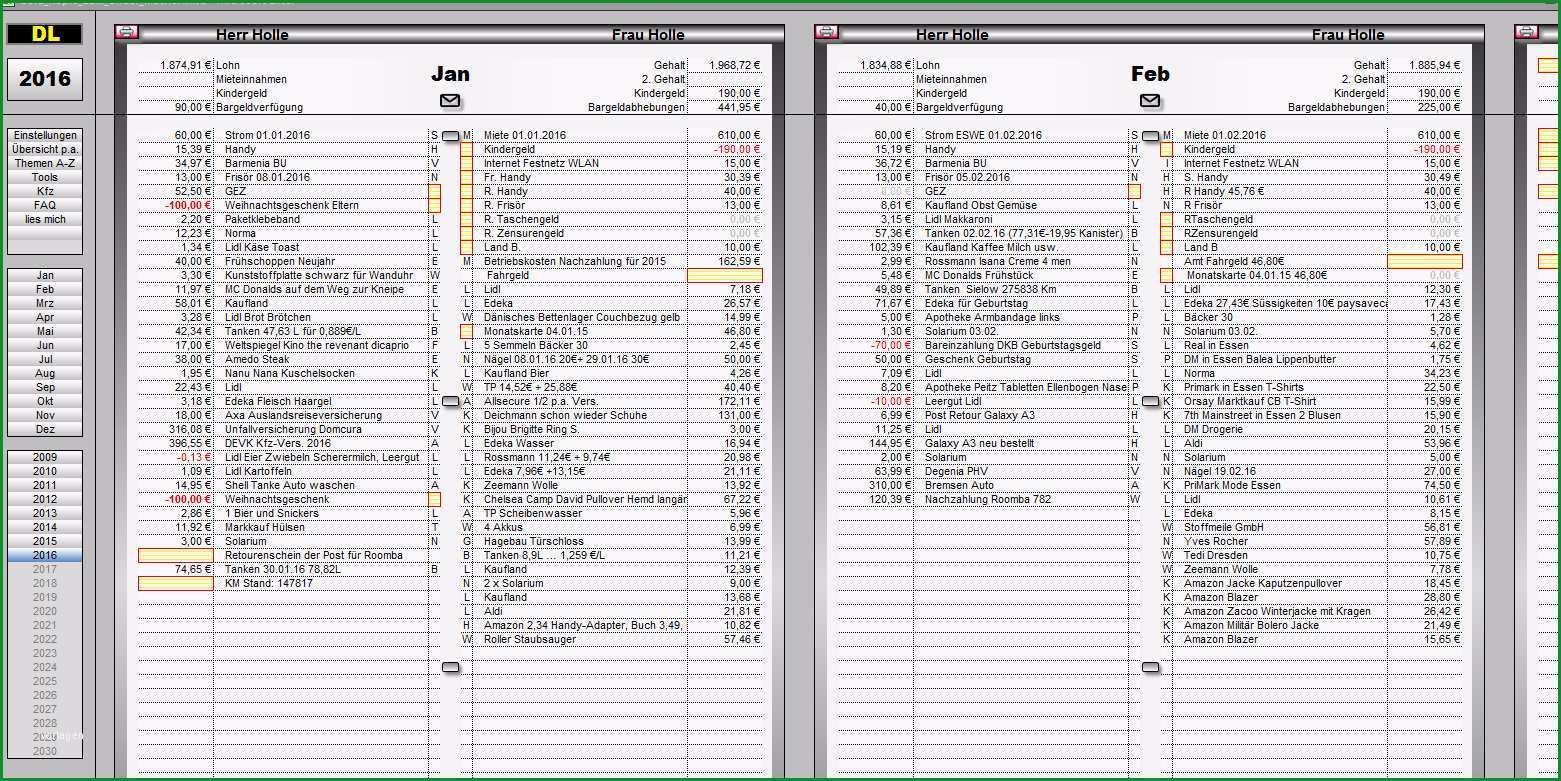 haushaltsbuch excel