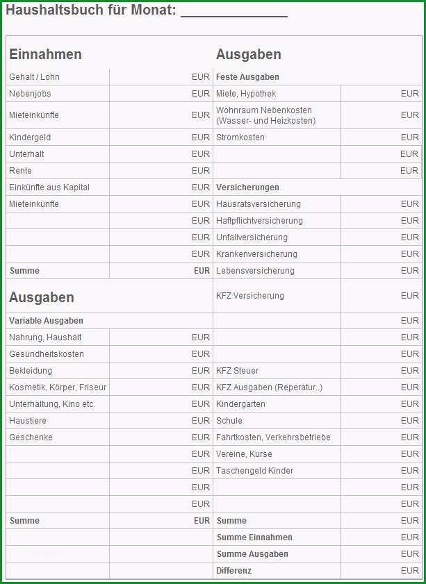 haushaltsbuch fuhren vorlage