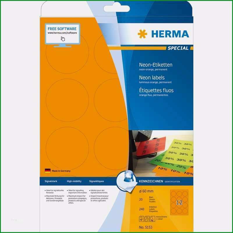 herma special etiketten vorlage erstaunlich herma universal etiketten special rund 60 mm neon