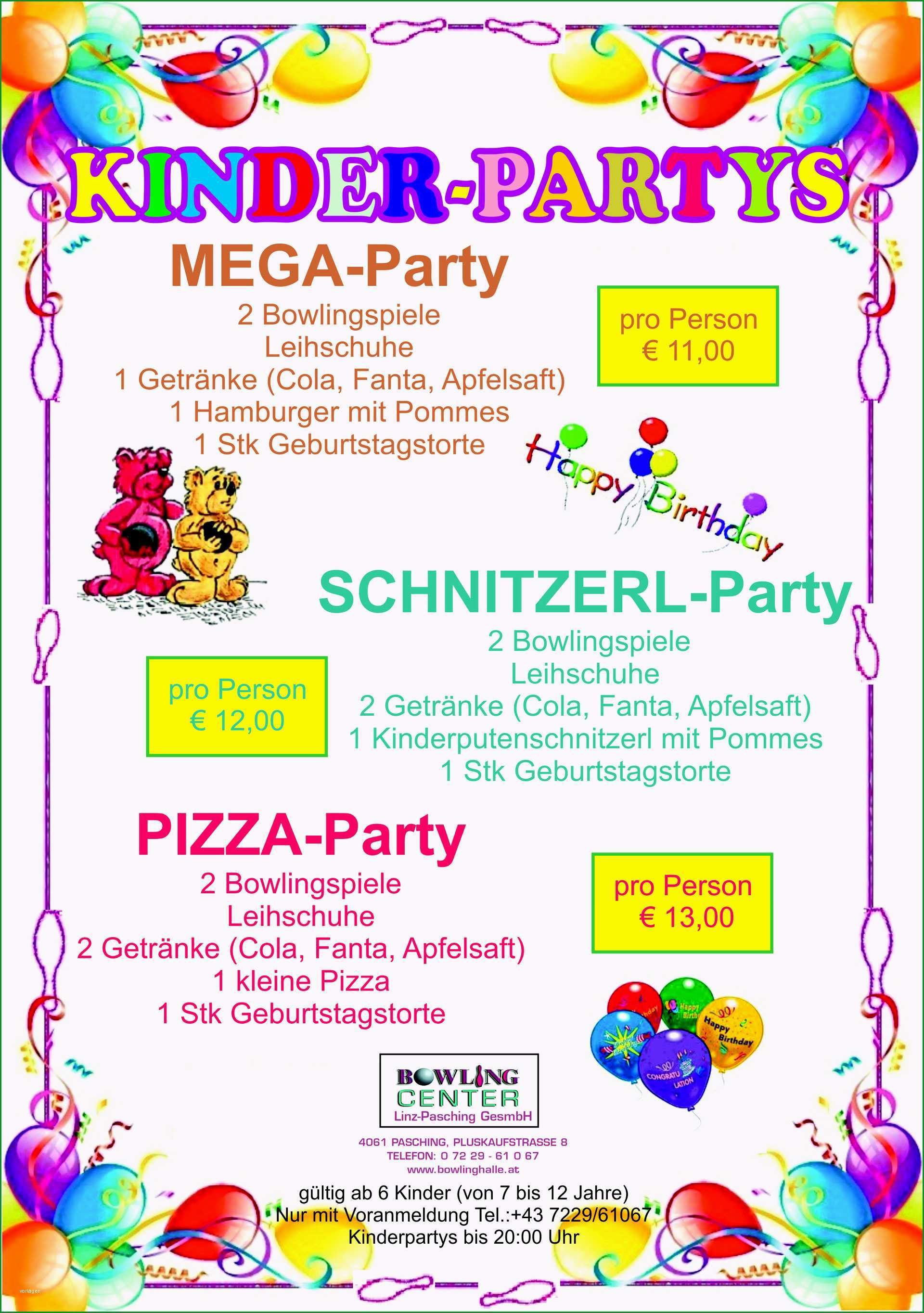 kinder partys