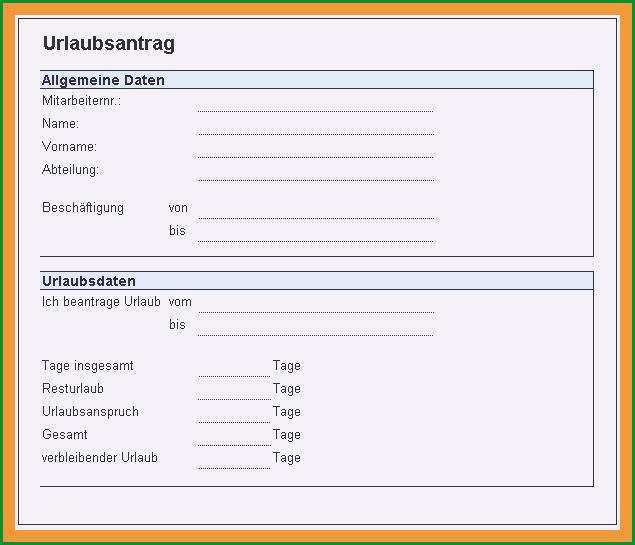 kundigung arbeitnehmer resturlaub muster neues urlaubsantrag kostenlos vorlage 2