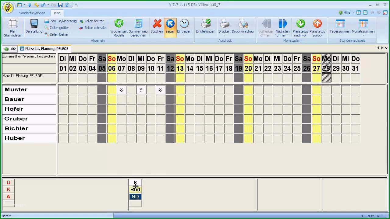 lernplan vorlage excel