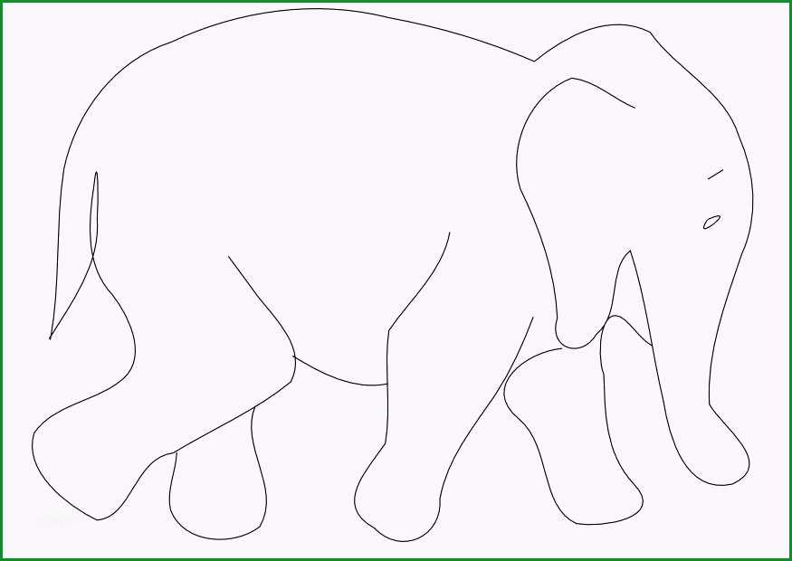 malvorlage elefant i9962