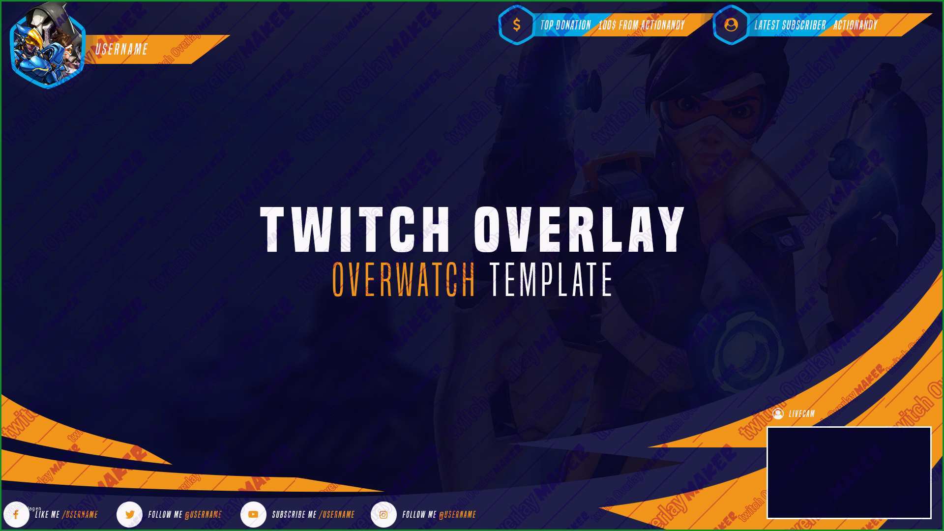 twitch stream overlays templates