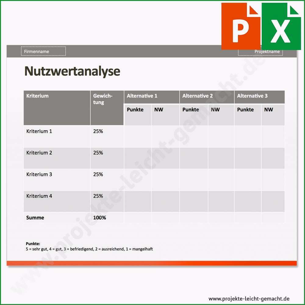 projektsteckbrief vorlage word