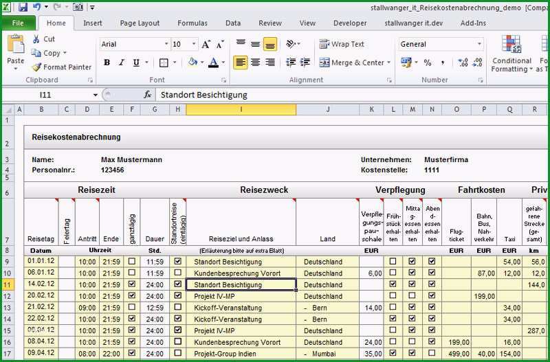 projekttagebuch vorlage excel