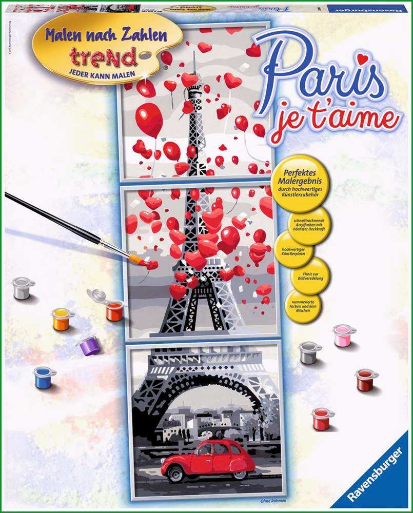 Toll Ravensburger Malen Nach Zahlen Paris Je T Aime