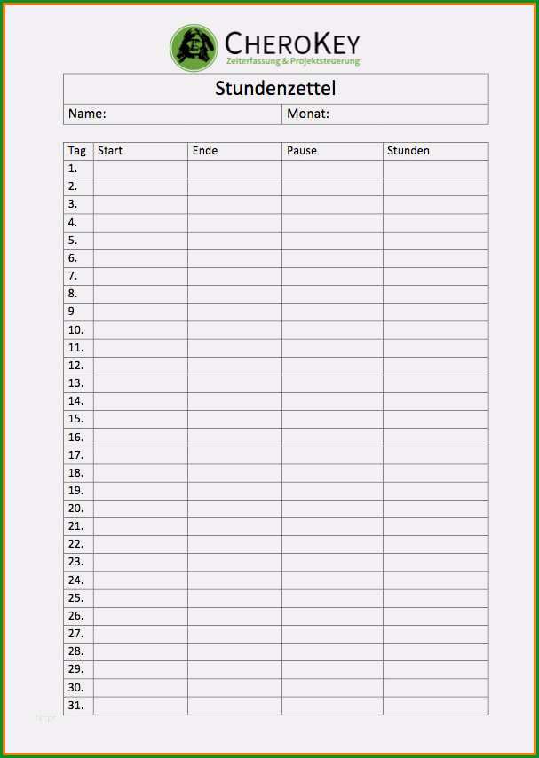 stundennachweis vorlage erstaunlich 13 stundenzettel excel