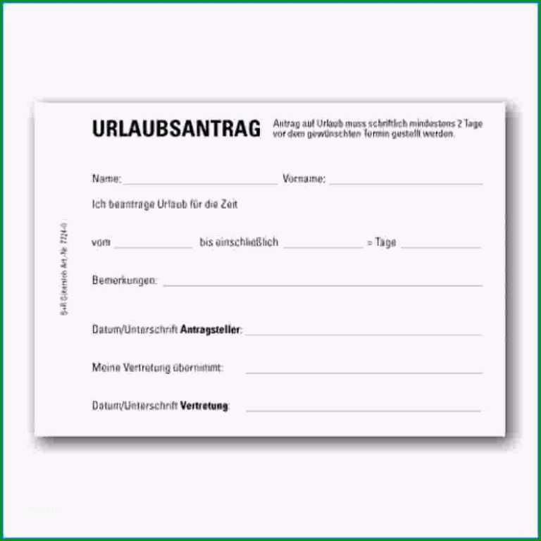 urlaubsantrag formular kostenlos 6 vorlage urlaubsantrag