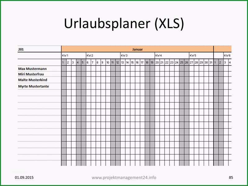 urlaubsplaner in excel fuer ihr projektteam erstellen mit vorlage zum