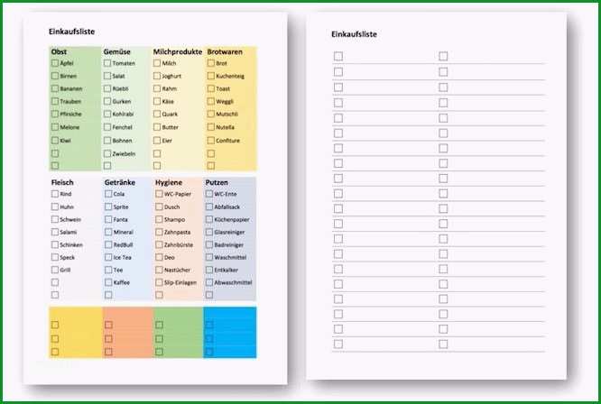 15 einkaufsliste vorlage