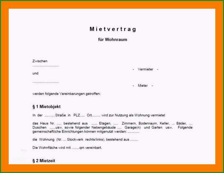 15 untermietvertrag vorlage pdf