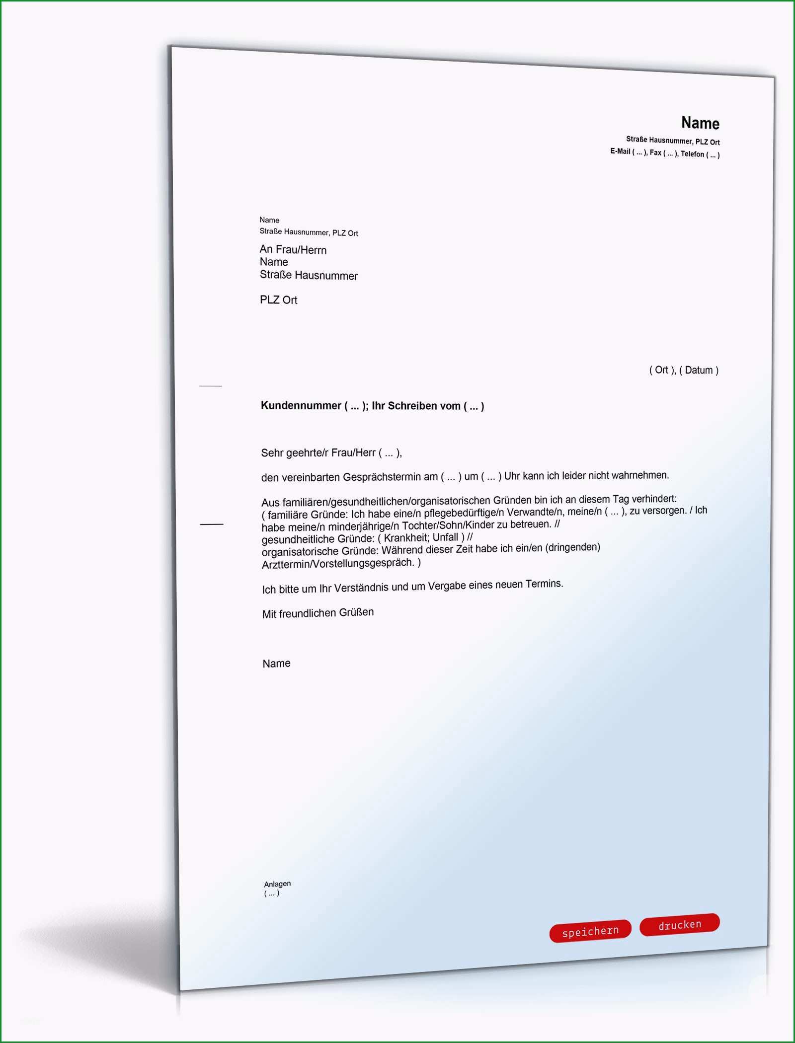 18 formloses schreiben vorlage