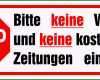 Überraschen 1x &quot;bitte Keine Werbung Einwerfen&quot; Aufkleber Wetterfest