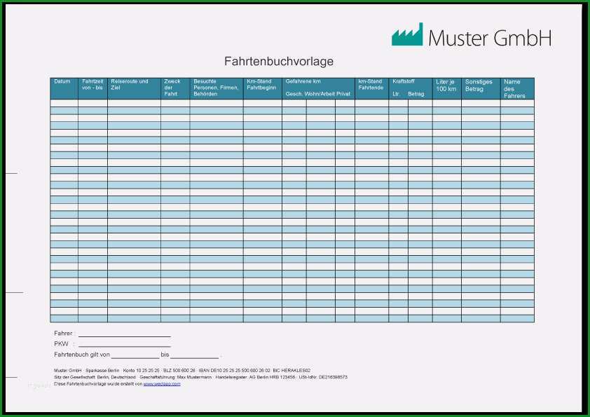 spesenabrechnung lkw fahrer vorlage