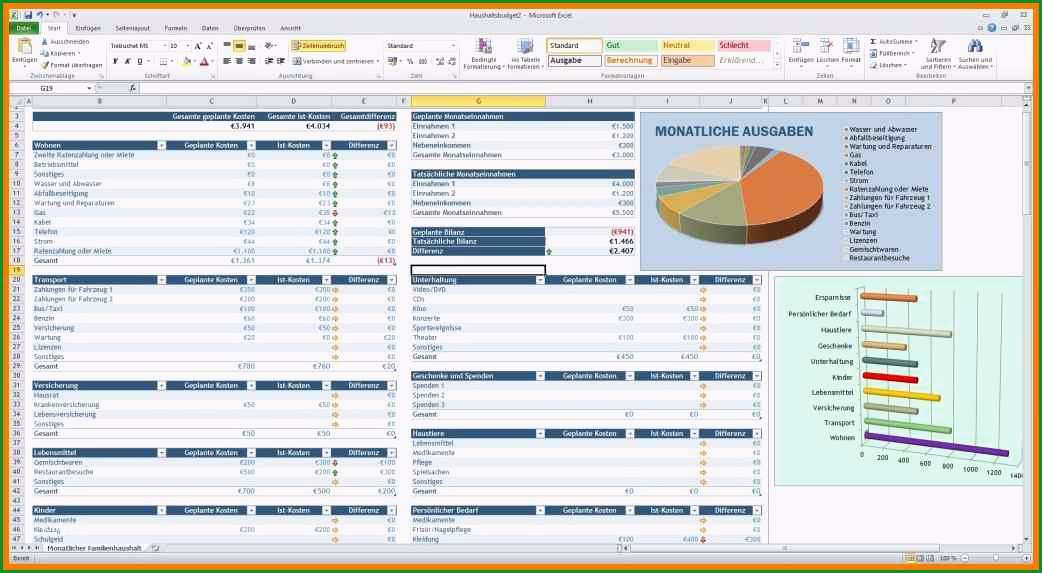 8 vorlage einnahmen ausgaben rechnung excel