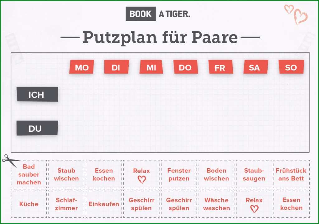 9 putzplan familie vorlage