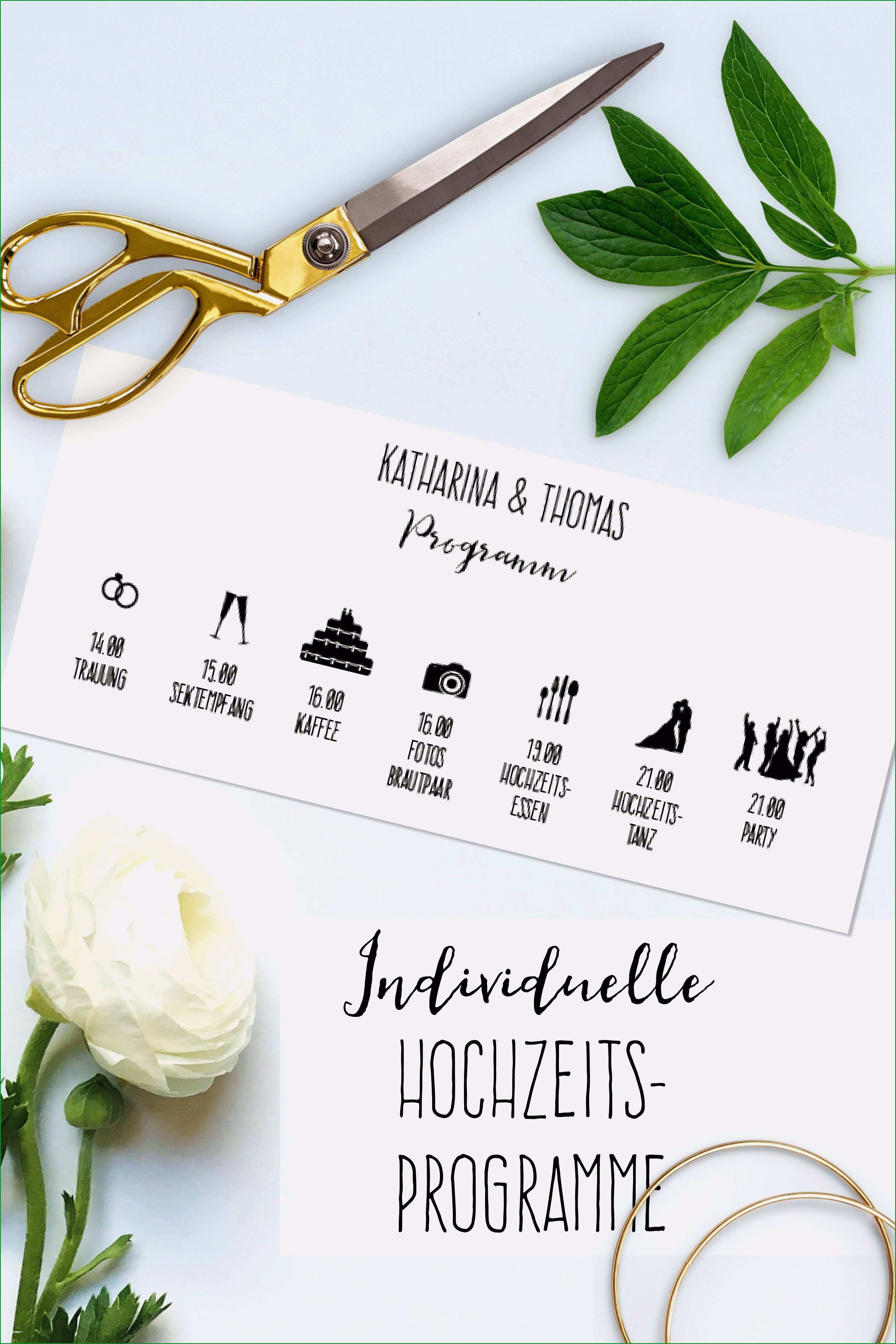 ablaufplan hochzeit vorlage