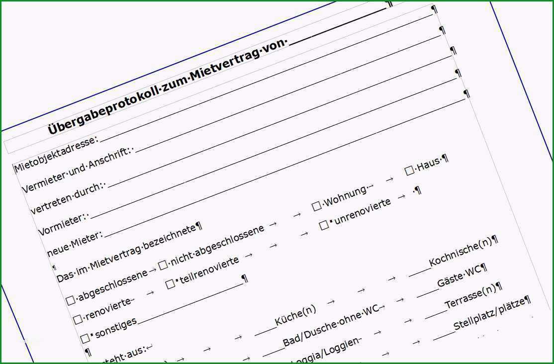 abnahmeprotokoll vorlage word best of kostenloses wohnungsubergabeprotokoll zum mit