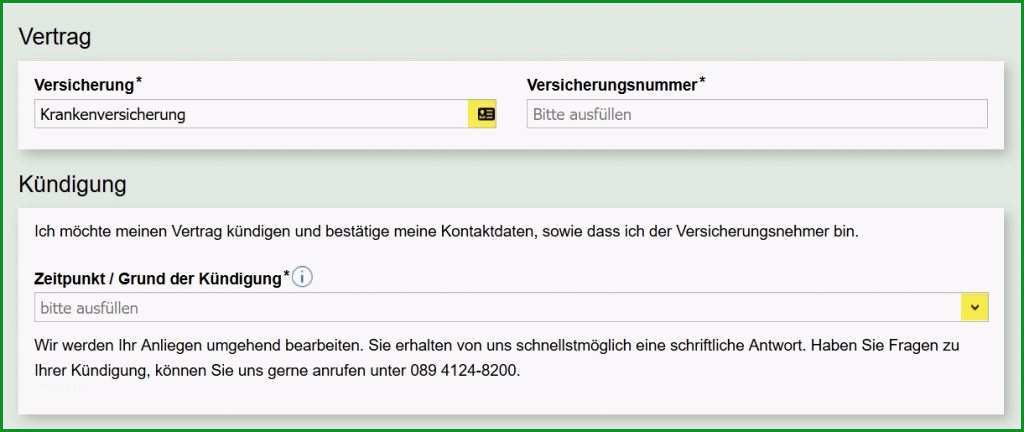 Überraschen Arag Krankenversicherung Kündigung Kostenlose Vorlage