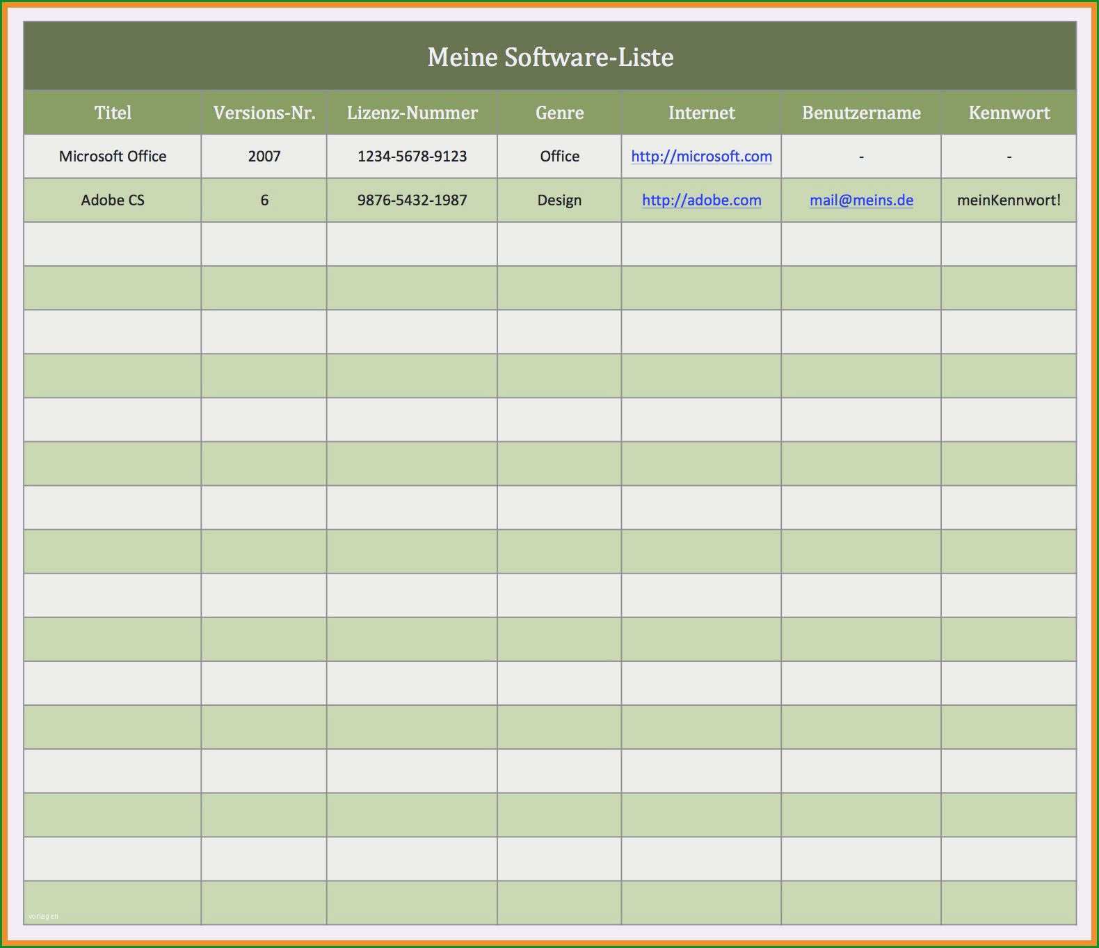 aufmasblatt excel