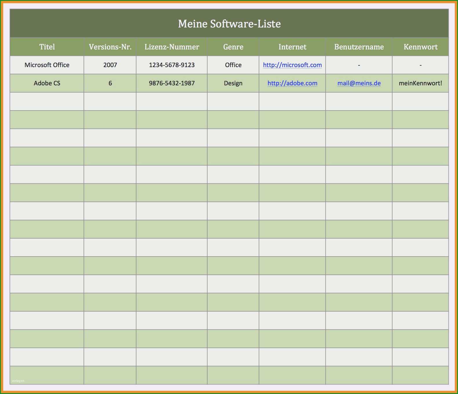 aufmasblatt excel