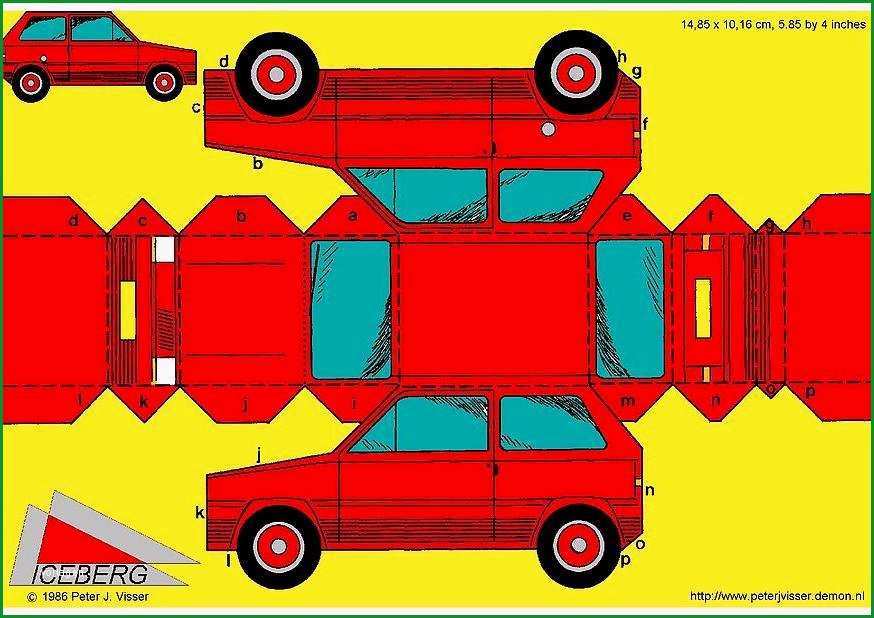 basteln auto k3414