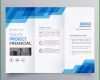 Überraschen Blaue Geometrische Trifold Business Broschüre Design