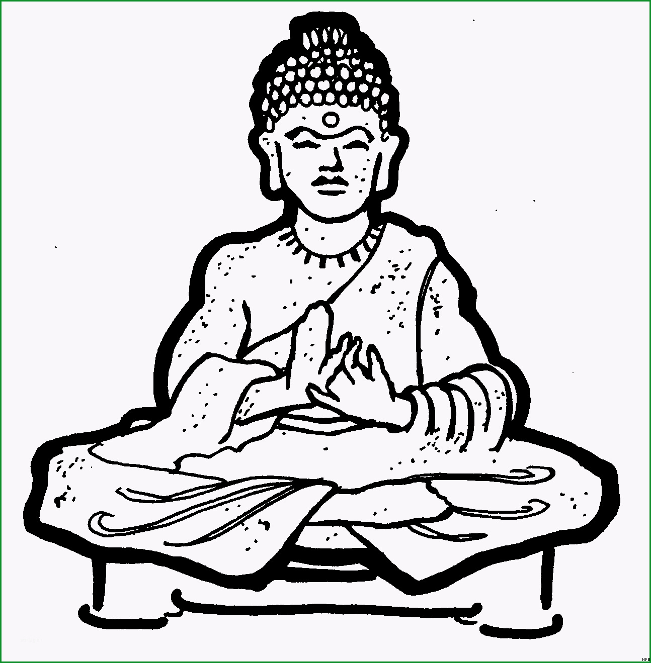 Überraschen Buddha Clip Art Drawings Sketch Coloring Page
