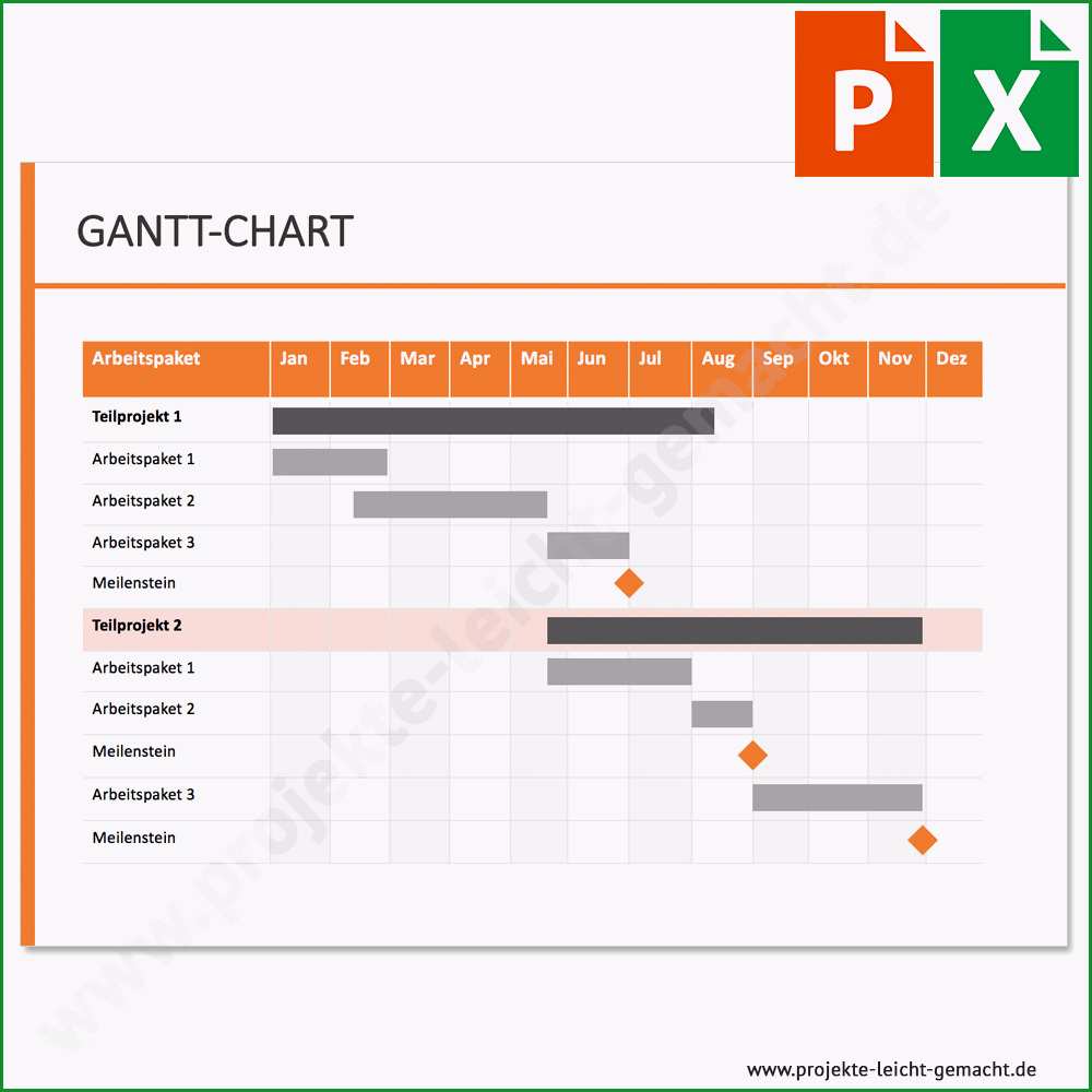 excel gantt chart kalenderwochen